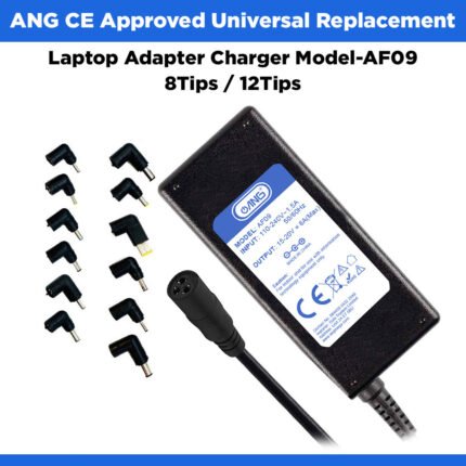 ANG CE Approved Universal 8 TIPS / 12 TIPS Replacement Laptop Adapter Charger Model-AF09