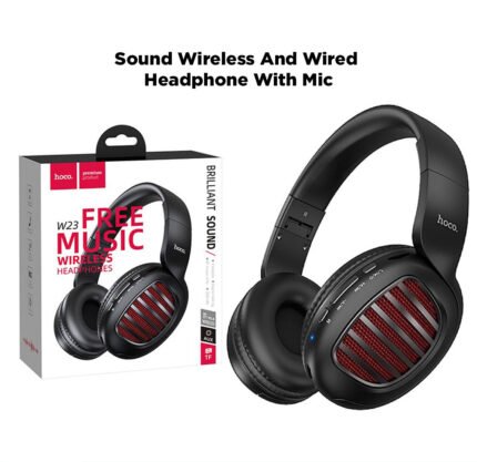 HOCO-W23-Brilliant-Sound-Wireless-And-Wired-Headphone-With-Mic